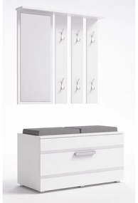 Drohmo Opal előszobafal, 85x45x35 cm, fehér