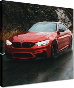 Vászonkép 30x30 Piros Bmw Autó