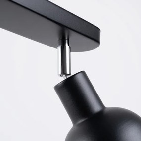 Sollux SL.1317 - Spotlámpa ELBA 2xE27/15W/230V fekete