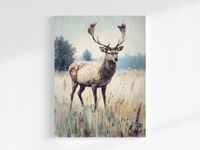 Canvas Vászonkép Portré Szarvas Rét Skandináv Erdő Stílus 60x80