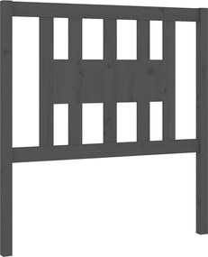 vidaXL szürke tömör fenyőfa fejtámla 96 x 4 x 100 cm