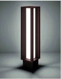 NOVOLUX 932A-L3133B-90 AURA Modern Kültéri Állólámpa Fehér, Barna, Rozsdás LED IP65