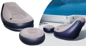 Felfújható fotel lábtartóval