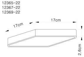 Globo 12369-22 - LED Mennyezeti lámpa ECHO LED/22W/230V