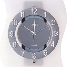 Látványos Üveg Csendes Falióra Jvd NS2533.2