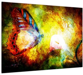 Kép - Kozmikus pillangó (üvegen) (70x50 cm)