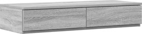 vidaXL Ágyfiókok fiókkal Szürke Sonoma 100 x 36,5 x 16,5 cm Faanyag