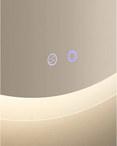 Fali tükör világítással ø 60 cm Mervi – Kave Home