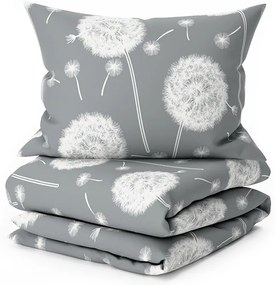 Pamut ágynemű DANDELION BLEND szürke Ágyneműhuzat mérete: 70 x 90 cm | 140 x 220 cm