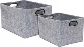 2 db-os filcdoboz szett Téglalap Alakú Szürke