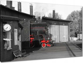 Festmények 120x80 Gőzmozdony Ol 49-69