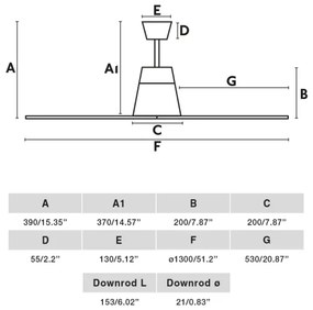FARO 34106 - Mennyezeti ventilátor TYPHOON M barna á. 130 cm IP44 + távirányítás