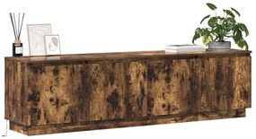 TV szekrény LED füstölt tölgy 180x38x49 cm szerelt fa