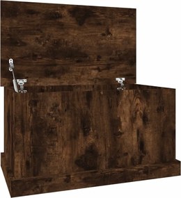 vidaXL füstös tölgy színű szerelt fa tárolóláda 70 x 40 x 38 cm