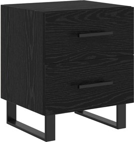 vidaXL Éjjeliszekrény fiókkal Fekete tölgy 40 x 35 x 47,5 cm Faanyag
