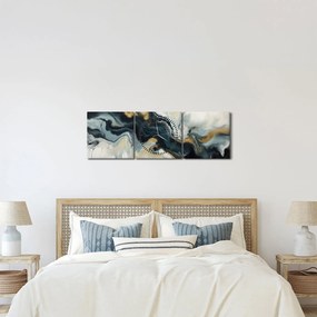 Kép - Márványozott rajz (órával) (90x30 cm)
