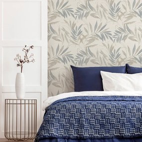 Arthouse Signature 1 Luxury Leaf bézs-szürke leveles vlies tapéta – 299300