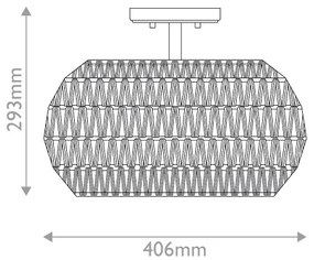 Quoizel QZ-CASABLANCA-3SF-PBZ - Mennyezeti lámpa CASABLANCA 3xE27/60W/230V