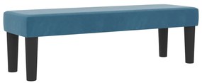 Box Spring Ágy Matraccal és Padával Sötétkék 140x190 cm Bársony