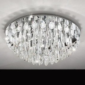 Eglo 93434 - CALAONDA mennyezeti lámpatest 10xG9/33W/230V, átm. 76 cm