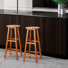 Casaria OSLO bárszék, 2 db, 34x76cm, természetes barna