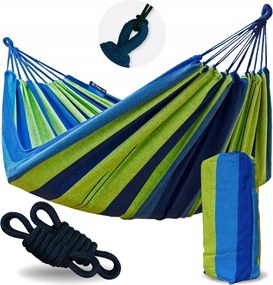 Kerti függőágy 1os Singa 200x120 zöld Potenza zsinórokkal és huzattal