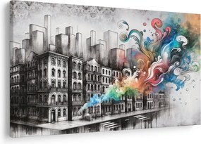 Kép - Ipari élet (90x60 cm)