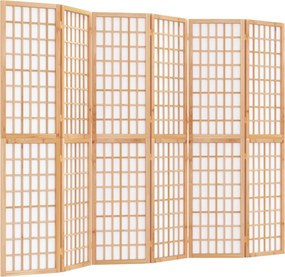 vidaXL 6-paneles japán stílusú összecsukható paraván 240 x 170 cm