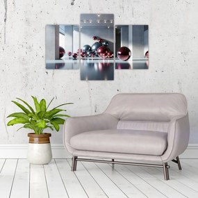 Kép - 3D tér gömbökkel II. (90x60 cm)