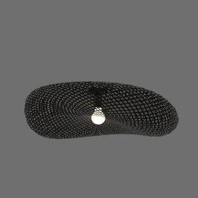 Zambelis 19109 - Csillár 1xE27/40W/230V bambusz/fekete