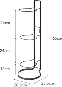 Frame fekete labdatartó állvány - YAMAZAKI