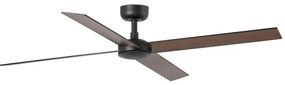 FARO 34356-Mennyezeti ventilátor RUDDER L barna/fekete átm. 132 cm + távirányítás