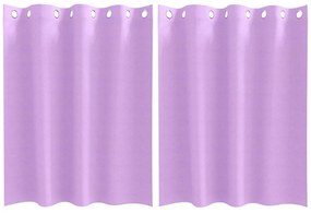Függönyök függönyökkel 2 pcs Lila 140x140cm Poliészter