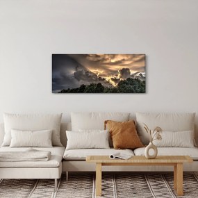 A felhők és az erdő képe (120x50 cm)
