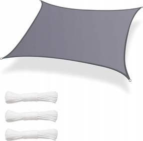 Napvitorla Lingle Vízálló 1,5x1,5 Szürke Erkély Terasz Kert