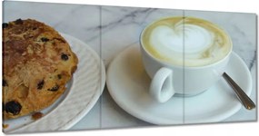 Vászonkép 60x30 Kávéscsésze Szív