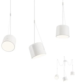 Redo 01-1825 - Csillár zsinóron DODO 3xE27/15W/230V pók fehér