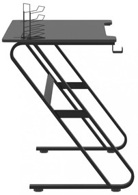 fekete ZZ-lábú gamer asztal 110 x 60 x 75 cm