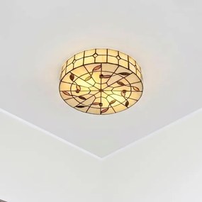 Brilagi - Tiffany vitrázs mennyezeti lámpa FOLIA 3xE27/60W/230V átm. 40 cm