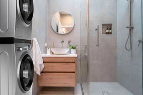 Meliconi 656138 - 70 cm-es távtartó mosógéphez és szárítógéphez, fekete