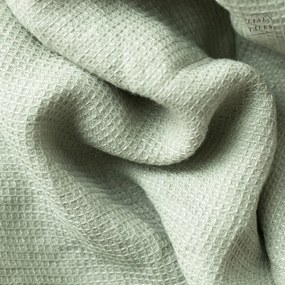Zöld len törölköző 30x30 cm - Linen Tales