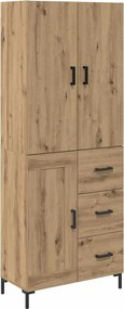 vidaXL Magasfiú fiókkal Artisan tölgy 69,5 x 34 x 180 cm Faanyag