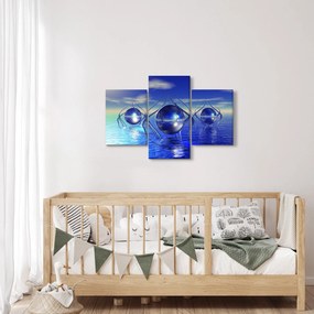Absztrakció kép - víz (90x60 cm)