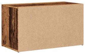 előszobapad 80x40x45 cm Régi fából készült fűrészáru