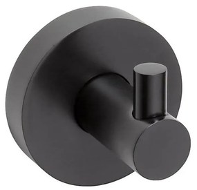 Sapho - Fali kampó X-ROUND 5x5,5 cm matt fekete