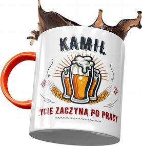 Piros Bögre Kamilla Férj Kolléga Ajándék Nyomtatott Fotóval