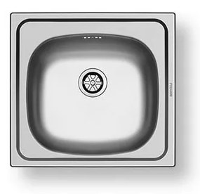 Pyramis 100139601 - E33 konyhai mosogató 46,5x43,5 cm szatén