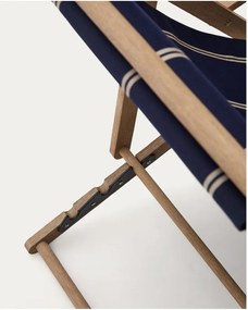 Kék tömörfa kerti napozóágy Vilara – Kave Home