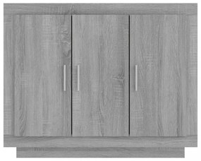 szürke sonoma szerelt fa tálalószekrény 92x35x75 cm