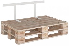 fehér vas raklapkanapé-háttámla 110 cm